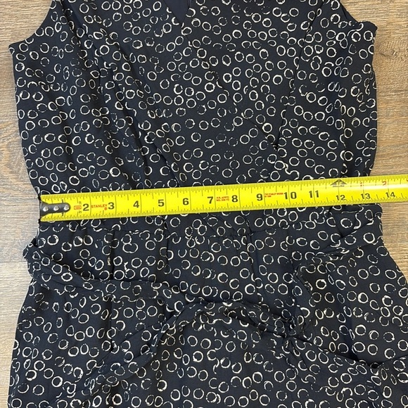 NWT Talbots Navy and White Cropped Jumpsuit Size 2P - Picture 9 of 11